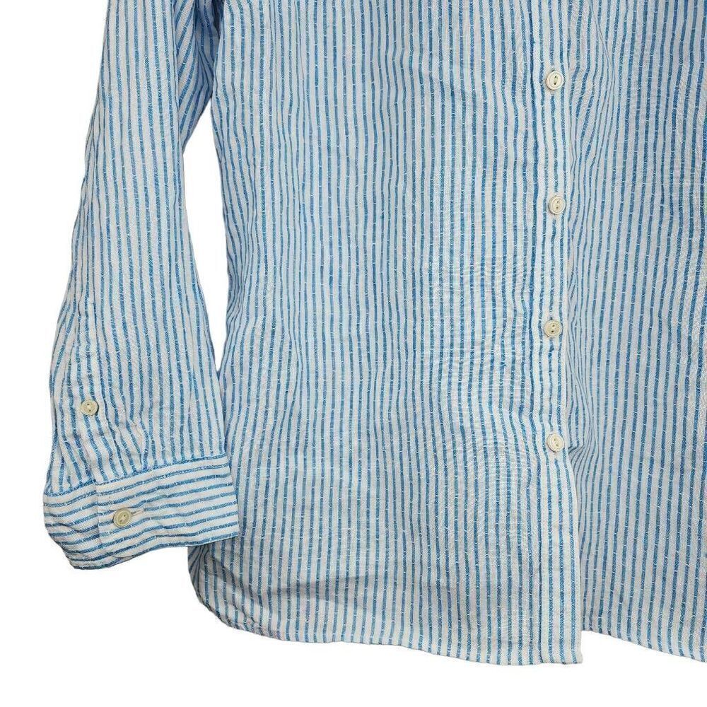 Talbots Striped Button Down Topsize Large - image 3